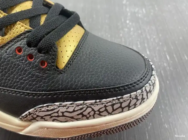 Rep TBK Air Black WMNS Jordan 3 Gold CK9246-067 0517